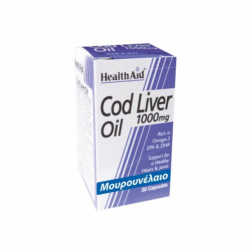 Health Aid Cod Liver Oil Μουρουνέλαιο 30 caps